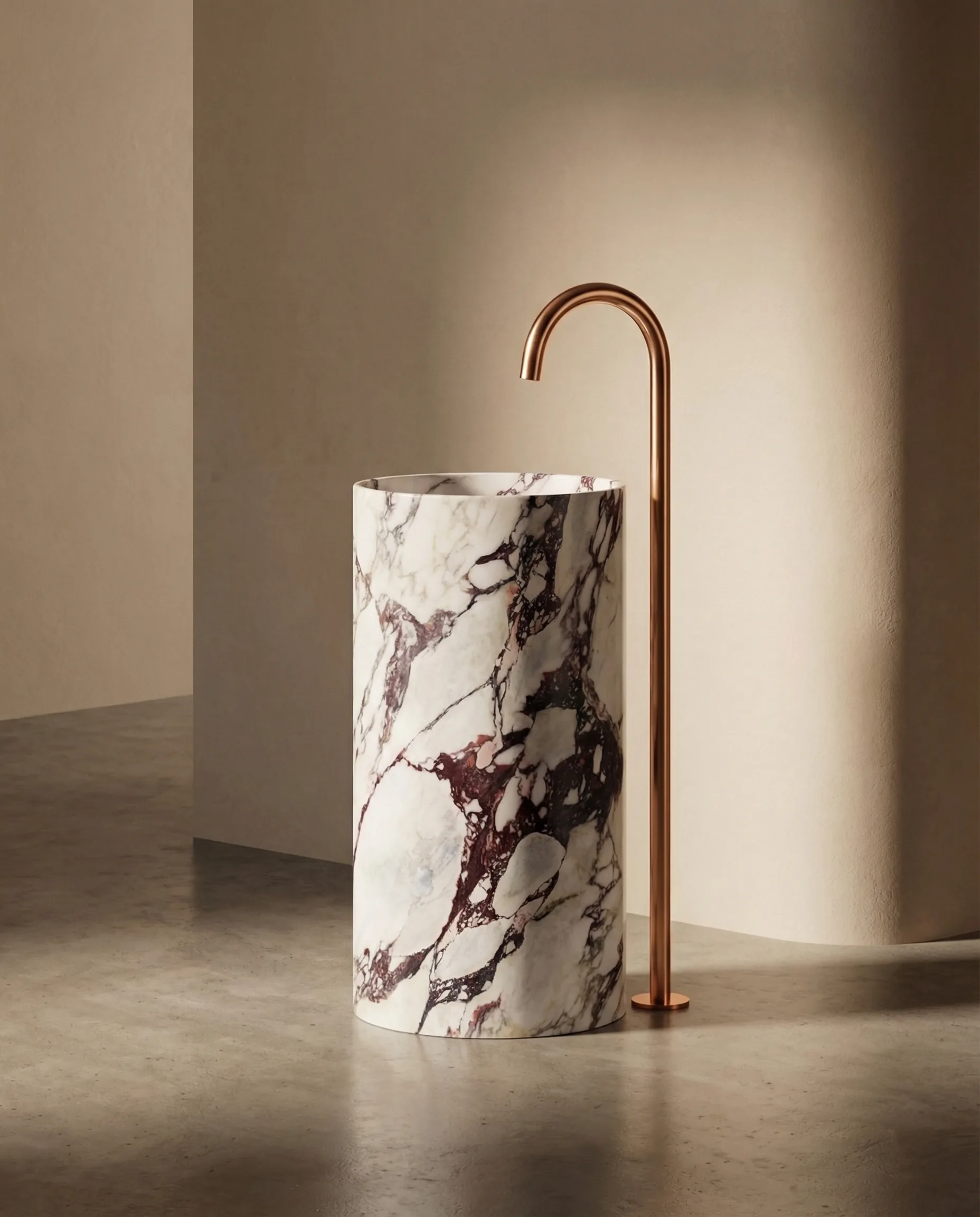 Circle High in Calacatta Viola